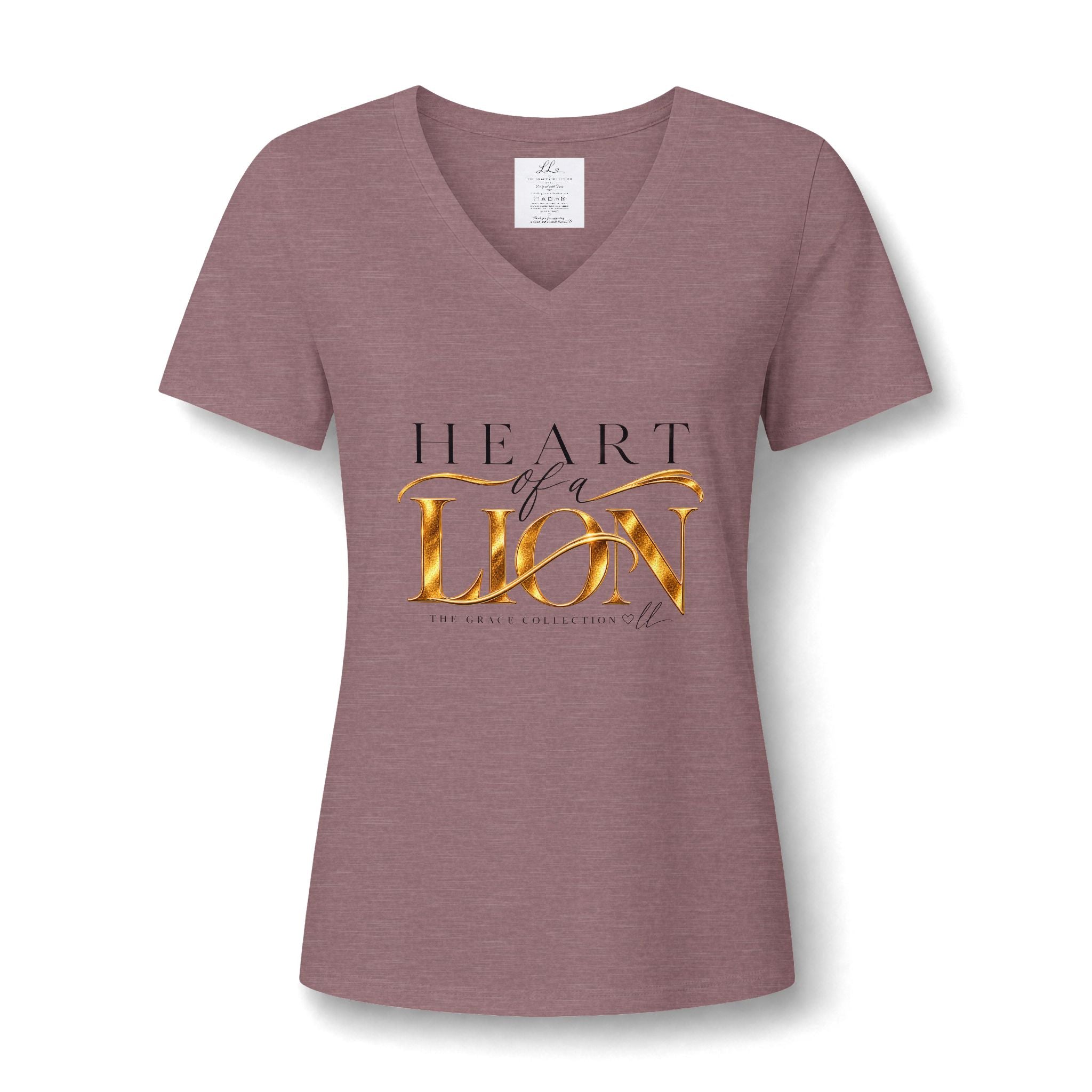 Heart Of A Lion | V-Neck T-Shirt