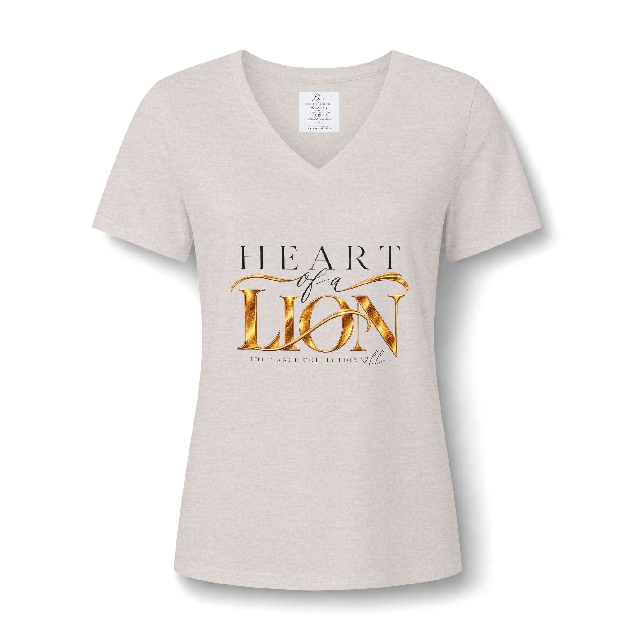 Heart Of A Lion | V-Neck T-Shirt