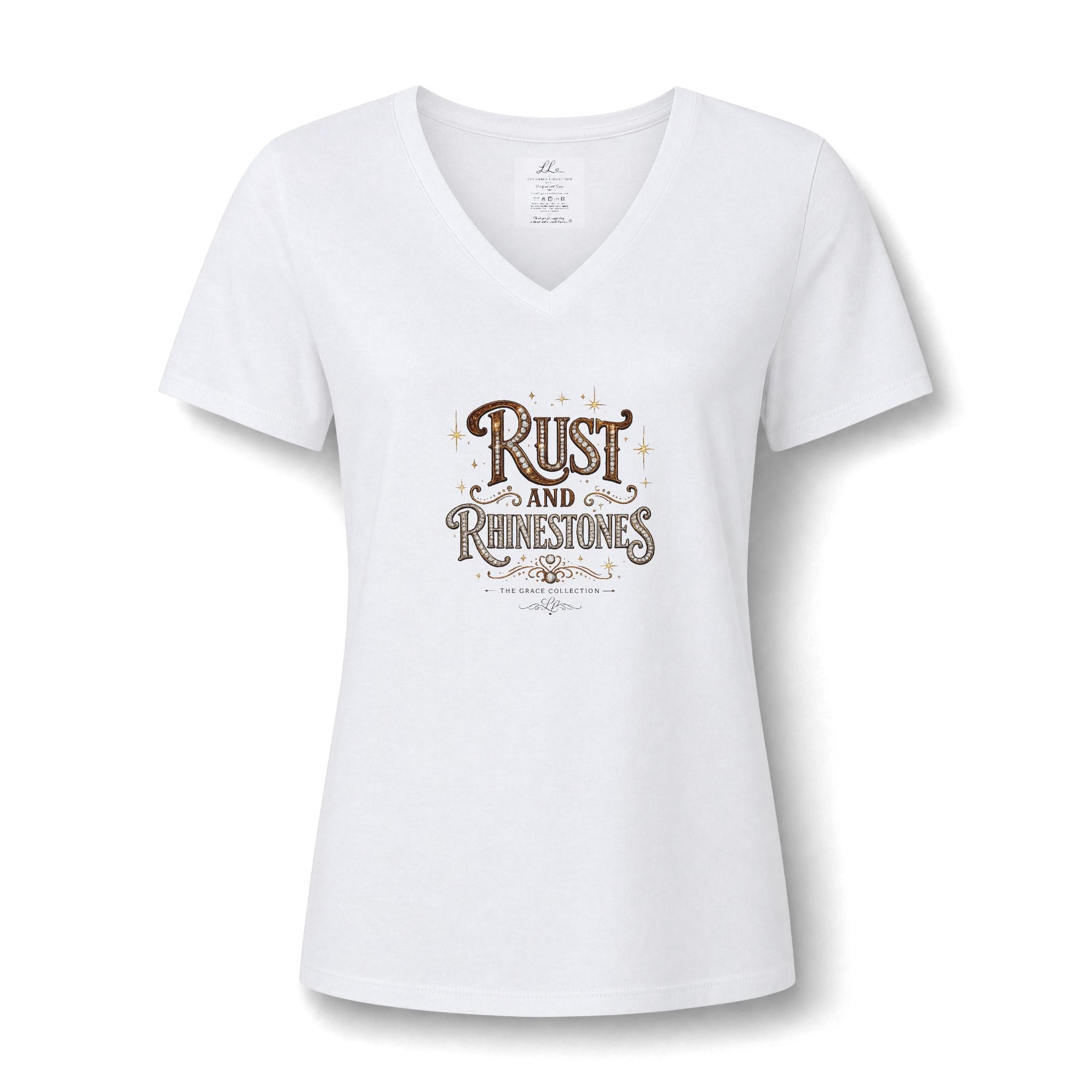"Rust and Rhinestones" Women's  Tee