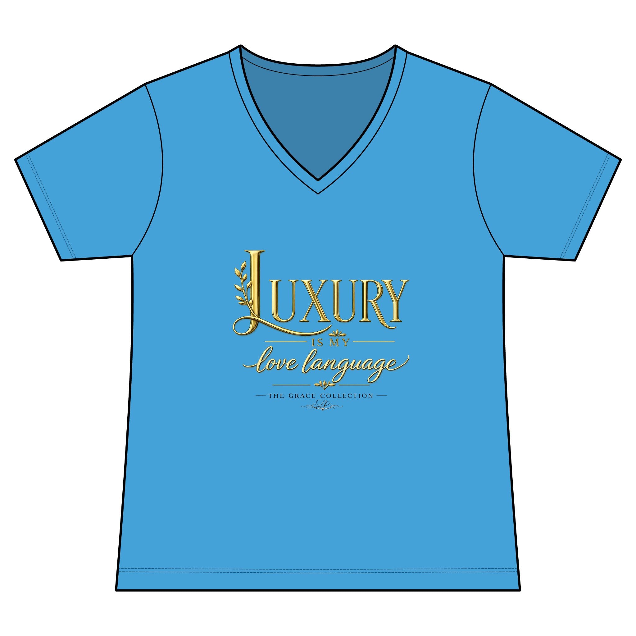 Luxury is My Love Language - Woman's V-Neck Tee