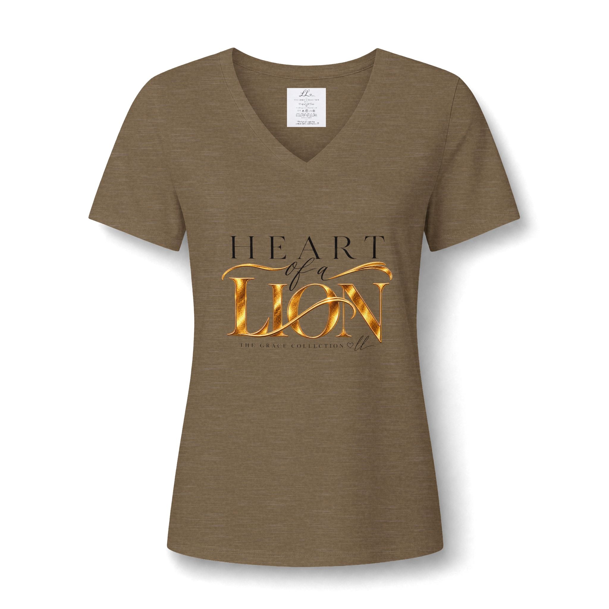 Heart Of A Lion | V-Neck T-Shirt