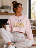 "Heart of a Lion"  -  Cropped Hoodie