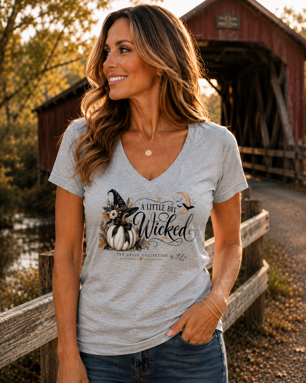 "A Little Bit Wicked"  Women's Holiday Tee