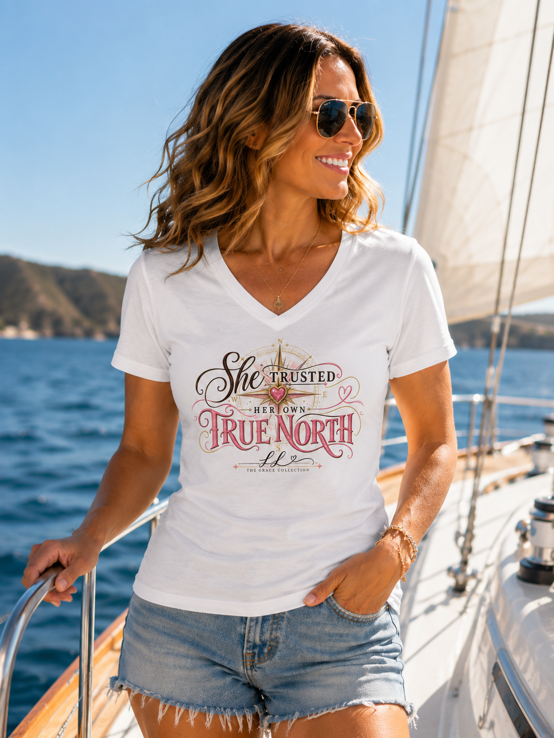 “She Trusted Her Own True North”  Womens Tee