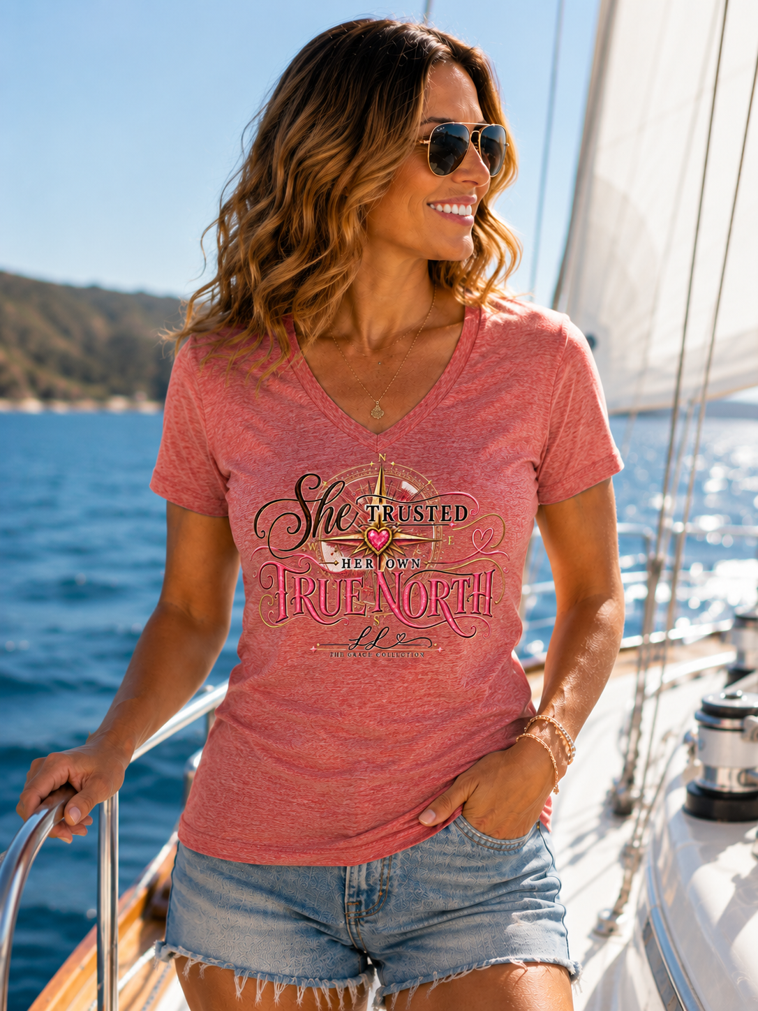 “She Trusted Her Own True North”  Womens Tee