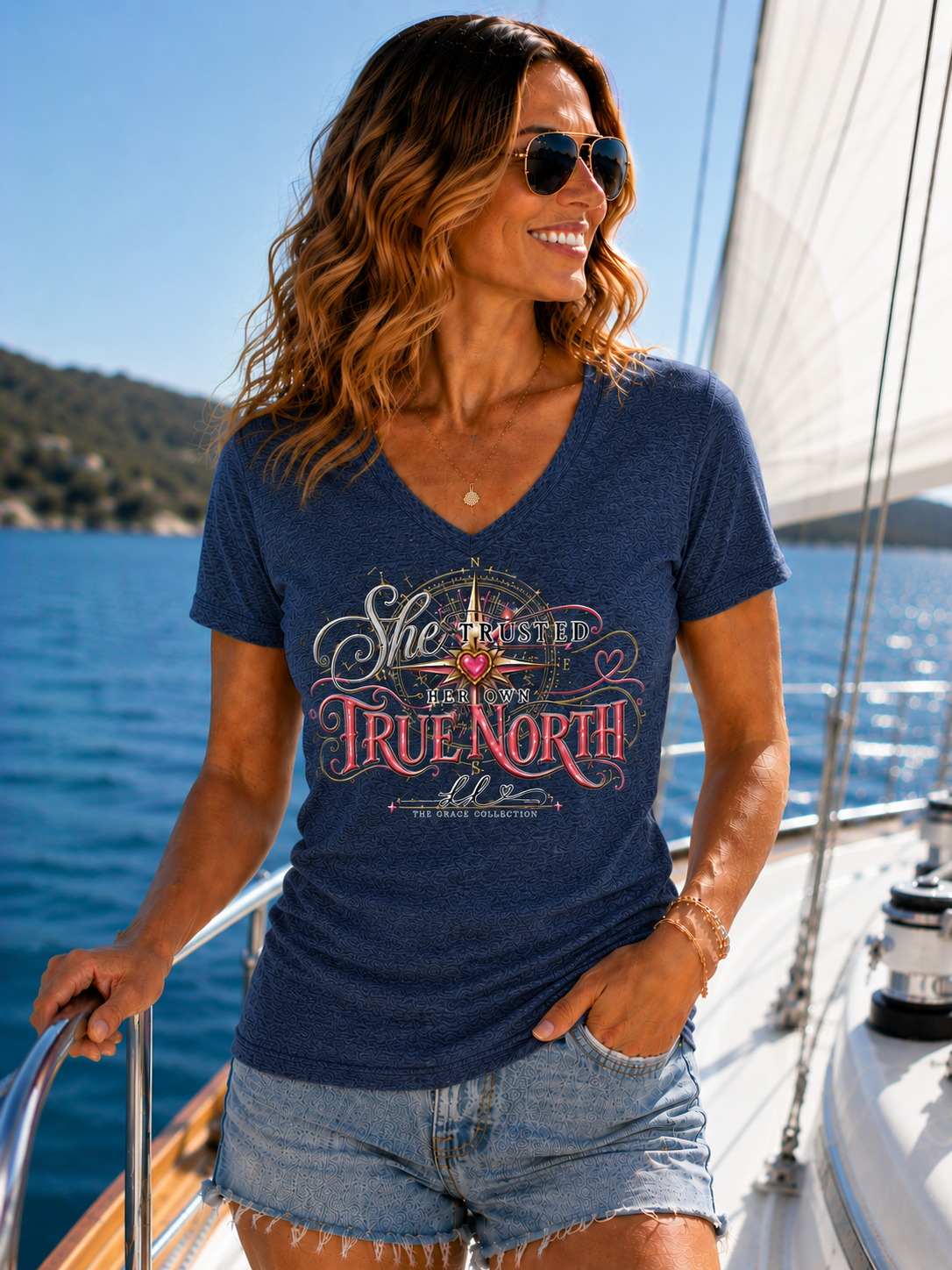“She Trusted Her Own True North”  Womens Tee