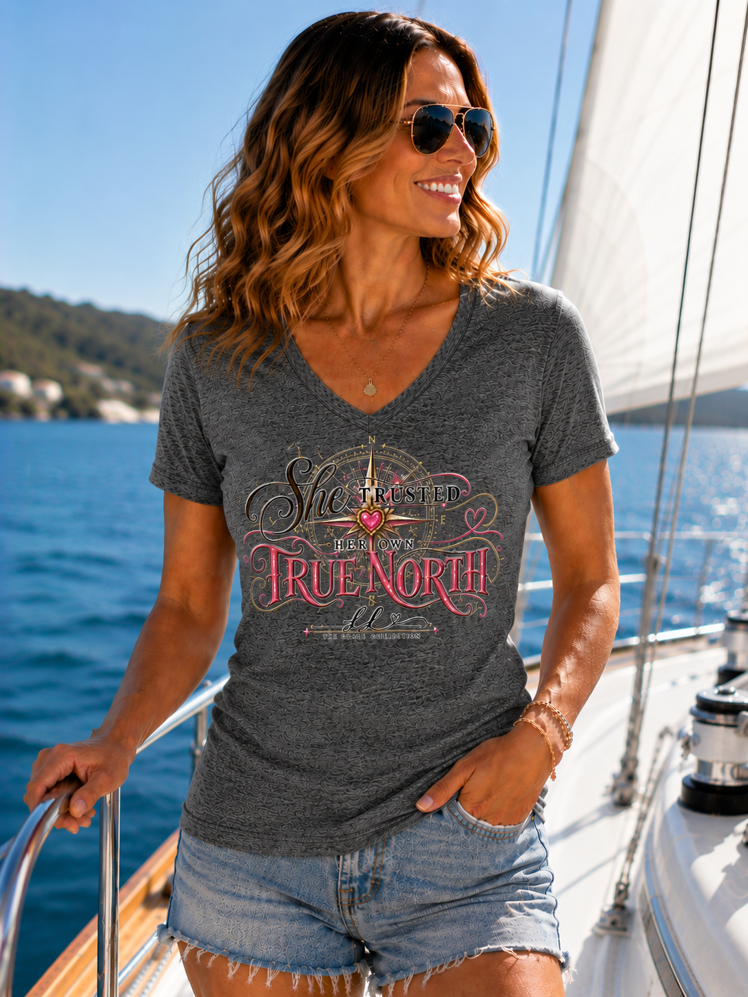 “She Trusted Her Own True North”  Womens Tee