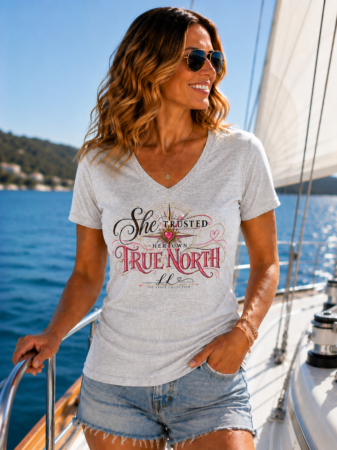 “She Trusted Her Own True North”  Womens Tee
