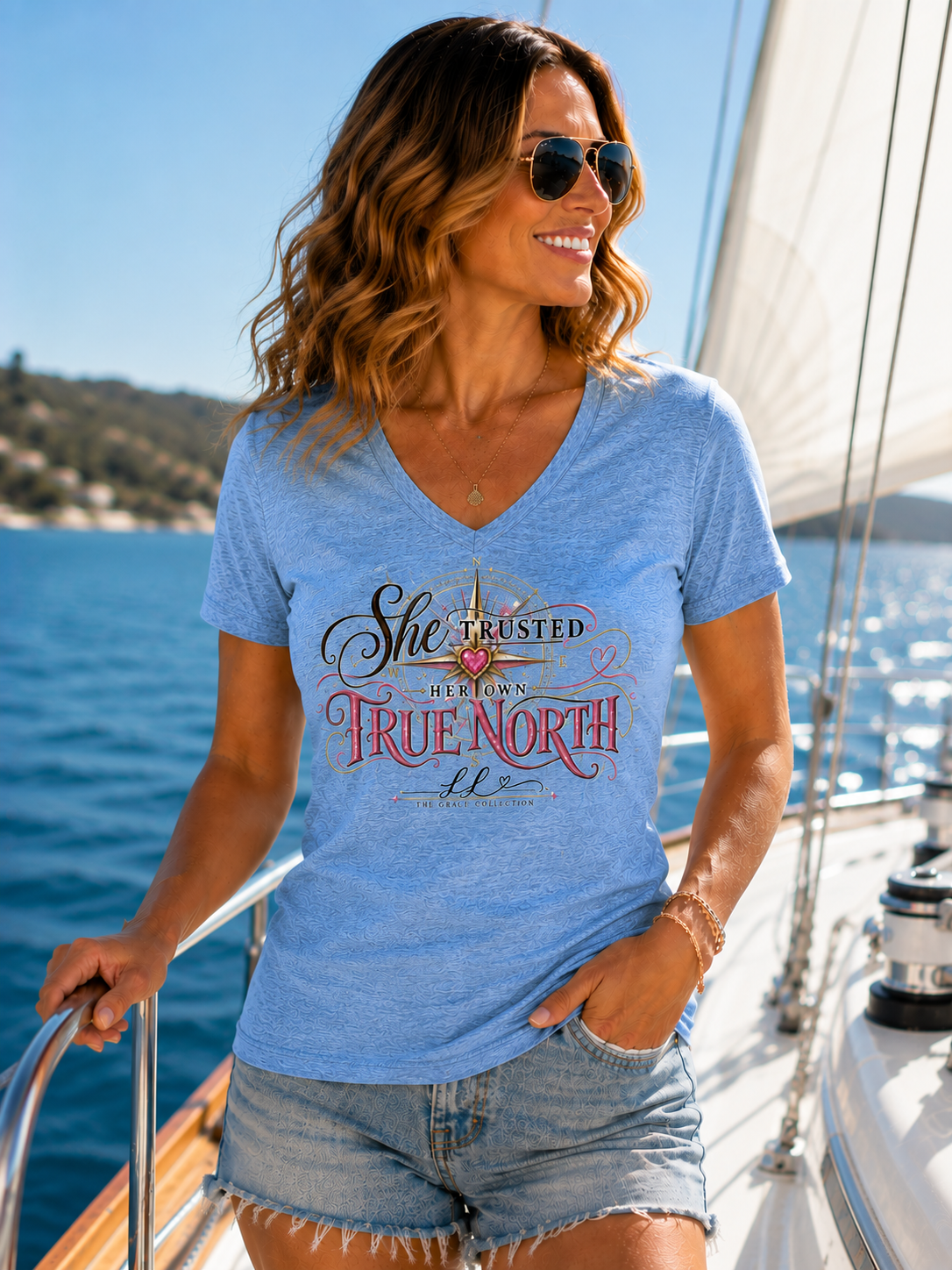“She Trusted Her Own True North”  Womens Tee