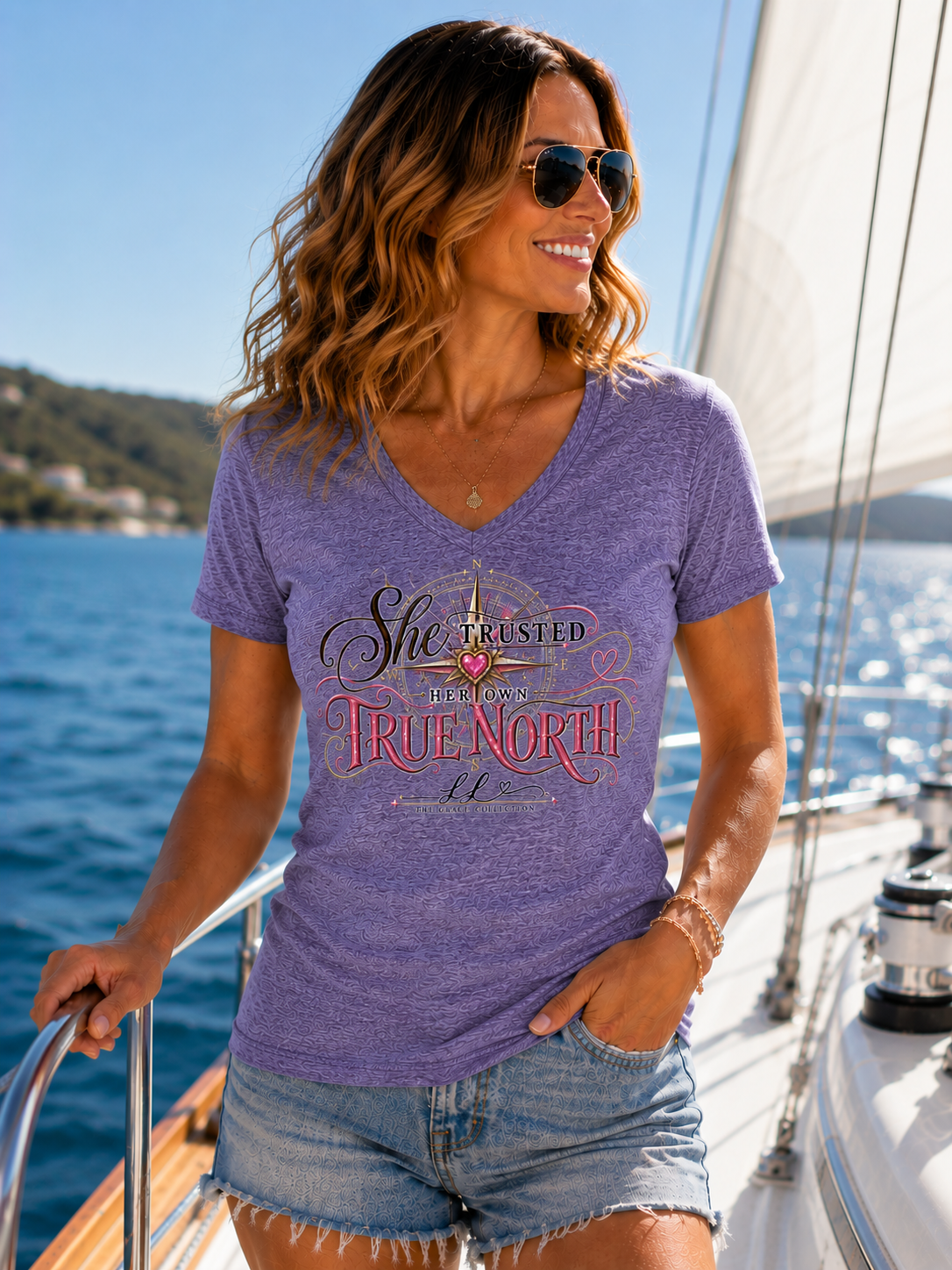 “She Trusted Her Own True North”  Womens Tee
