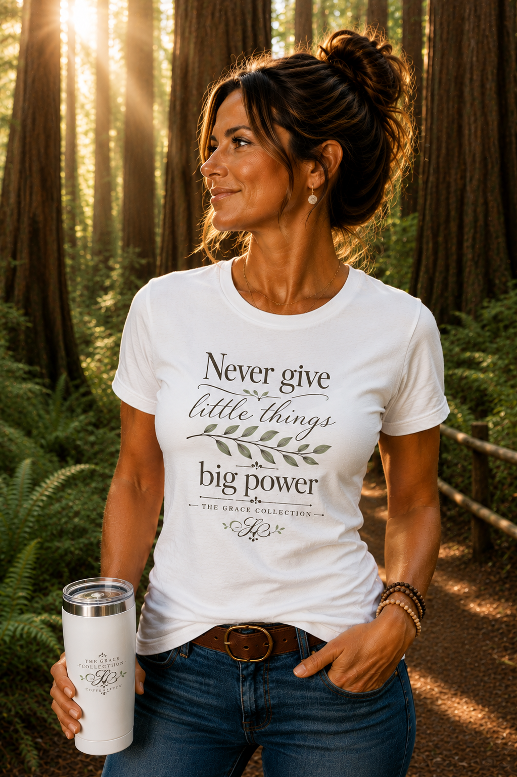 Never Give Little Things Big Power - Women's Tee
