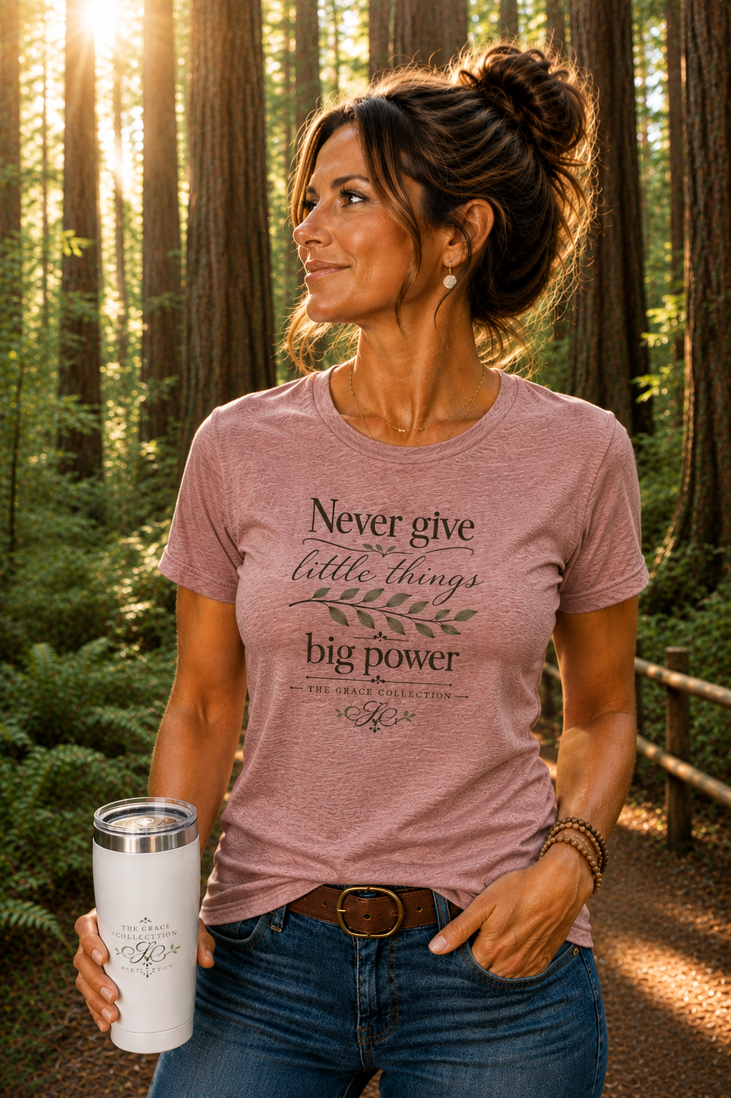 Never Give Little Things Big Power - Women's Tee
