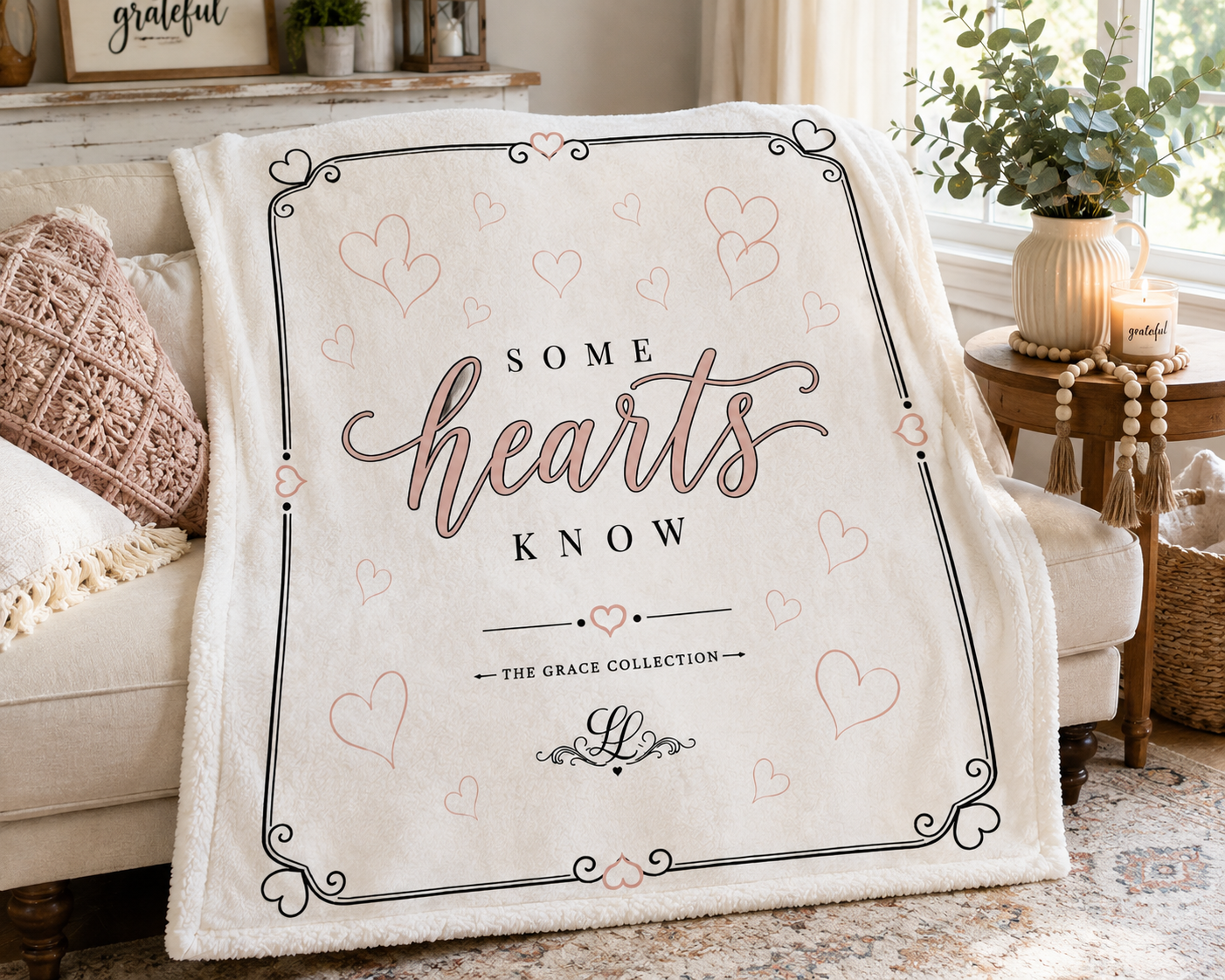 "Some Hearts Know" -  Arctic Fleece Blanket