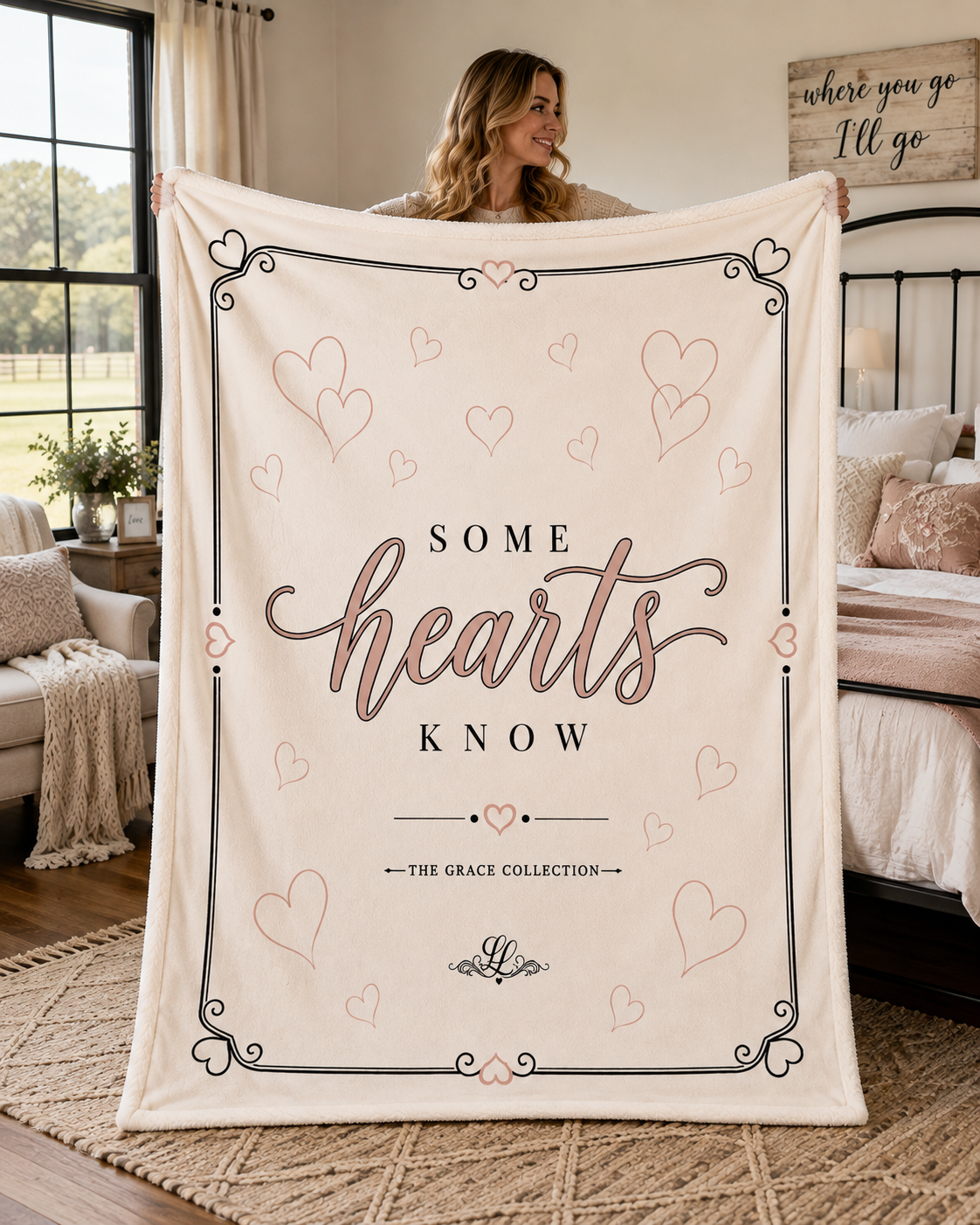 "Some Hearts Know" -  Arctic Fleece Blanket