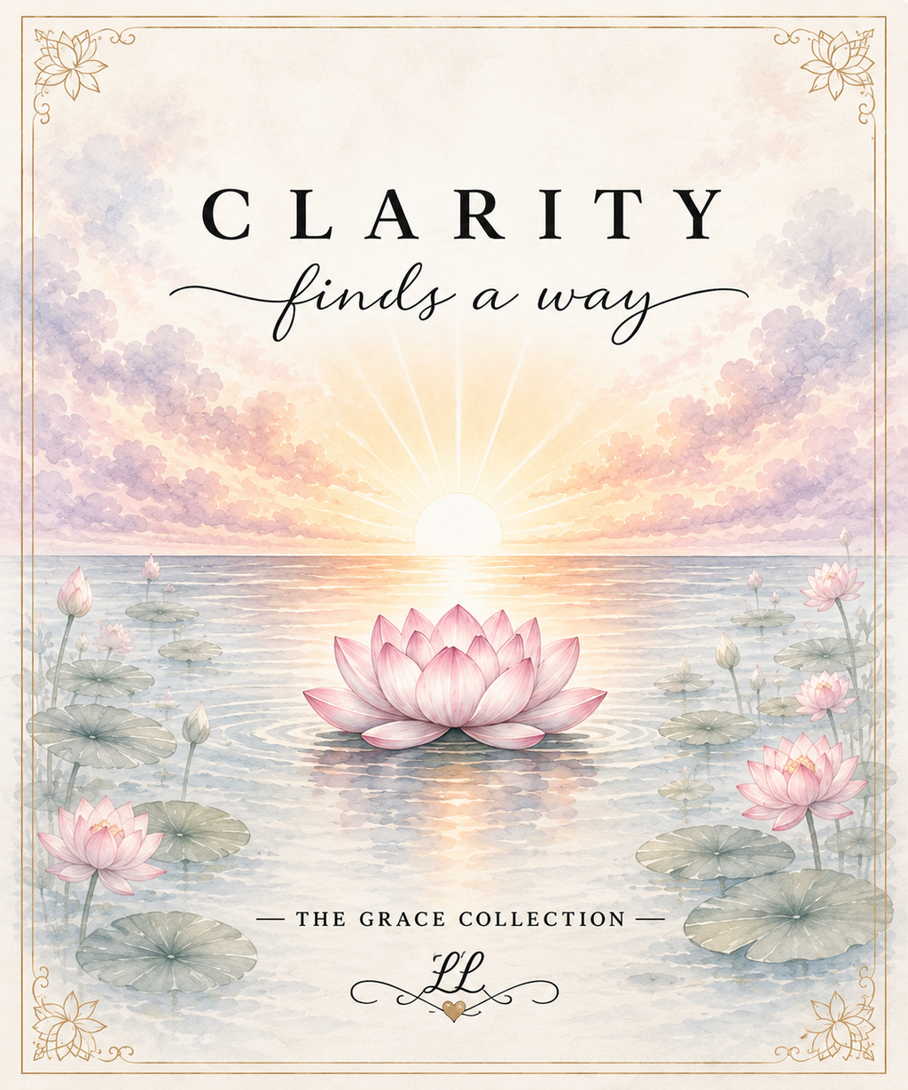 "Clarity Finds a Way"  Lotus Sunrise Throw - Minky Blanket 50 x 60