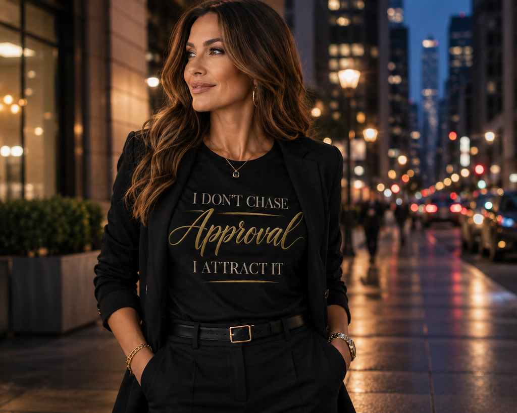 "I Don't Chase Approval, I Attract It"  Women's Tee