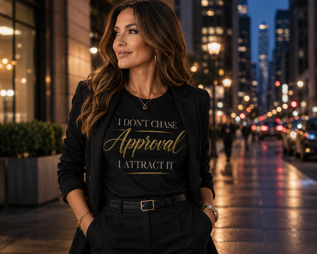 "I Don't Chase Approval, I Attract It"  Women's Tee
