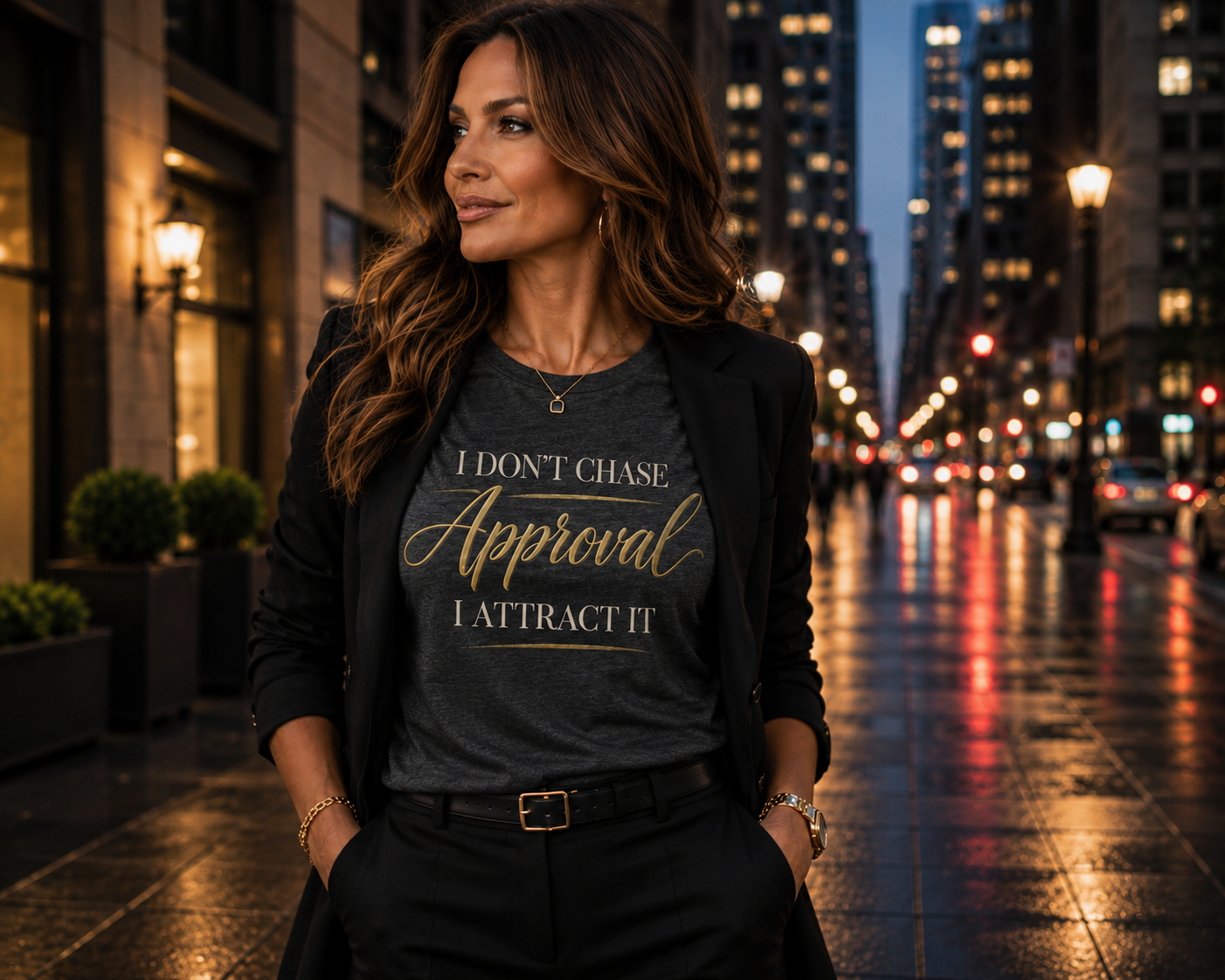 "I Don't Chase Approval, I Attract It"  Women's Tee