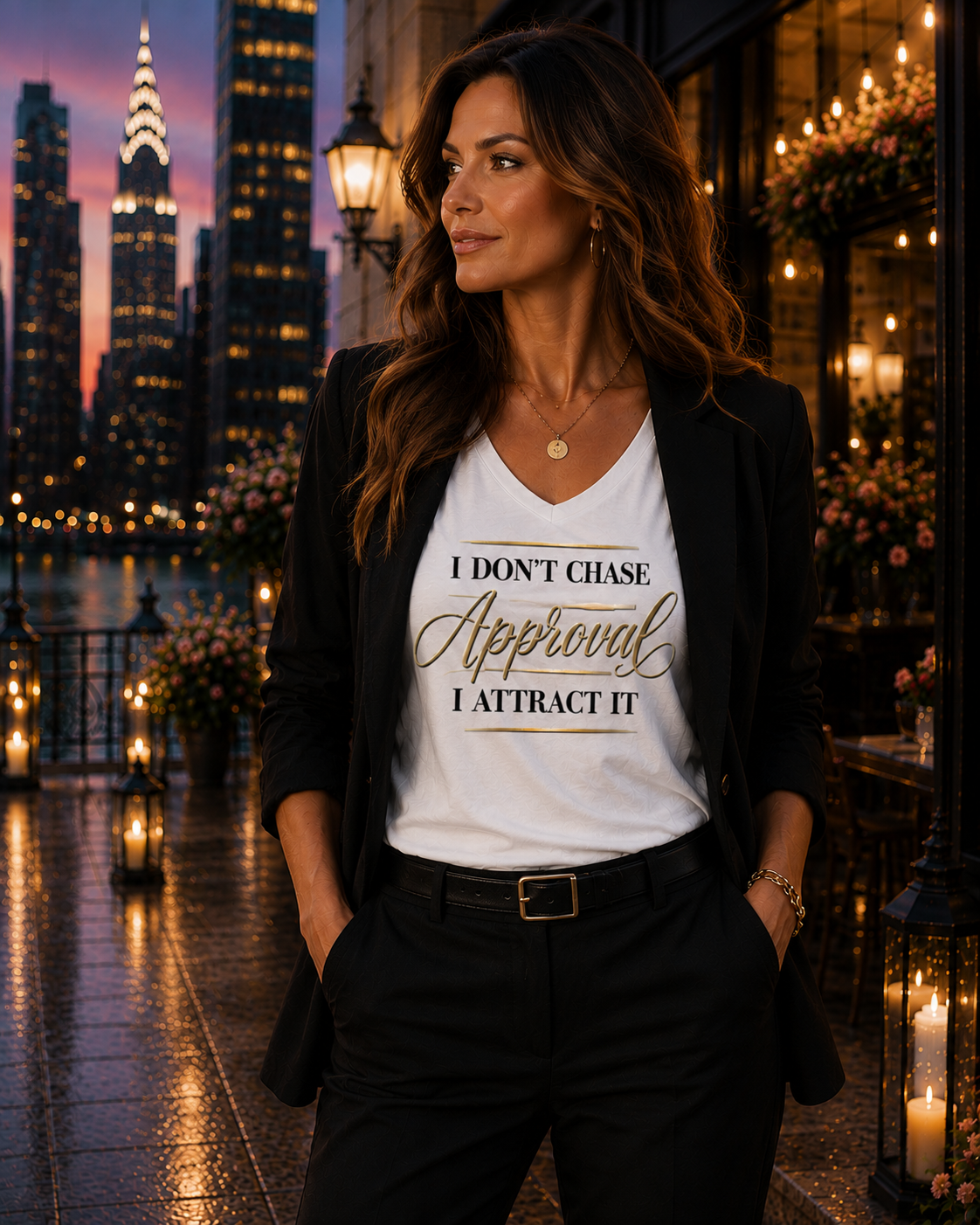 "I Don't Chase Approval I Attract It"  Women's Tee
