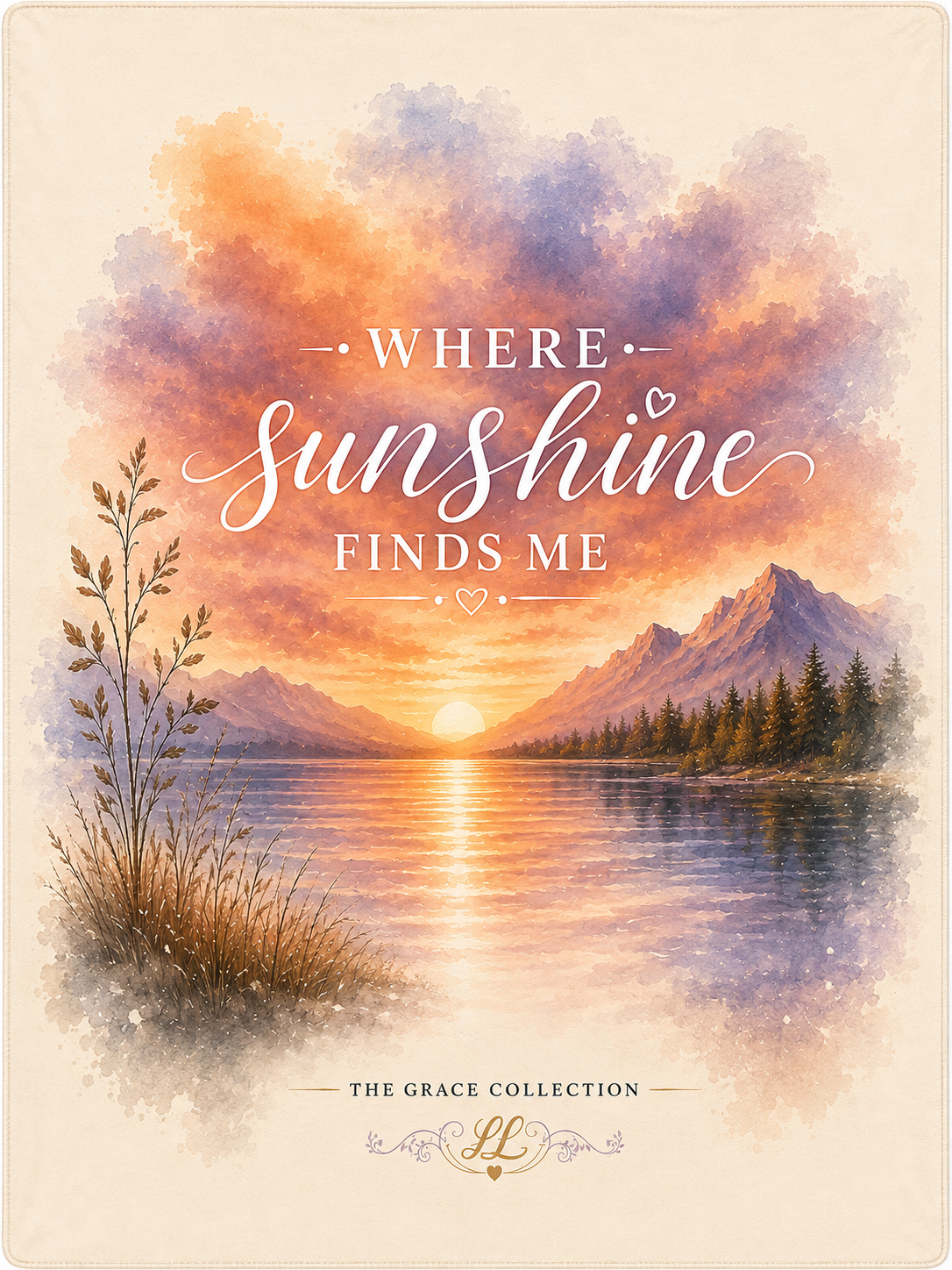 Where Sunshine Finds Me - Sherpa Fleece Blanket