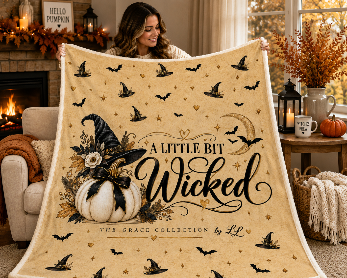A Little Bit Wicked - Sherpa Blanket