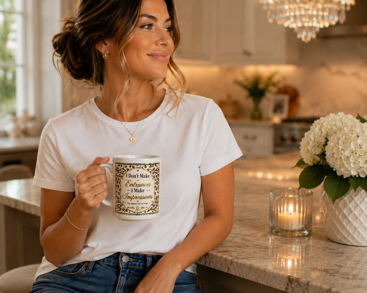 I Don't Make Entrances I Make Impressions - 15 oz ceramic mug