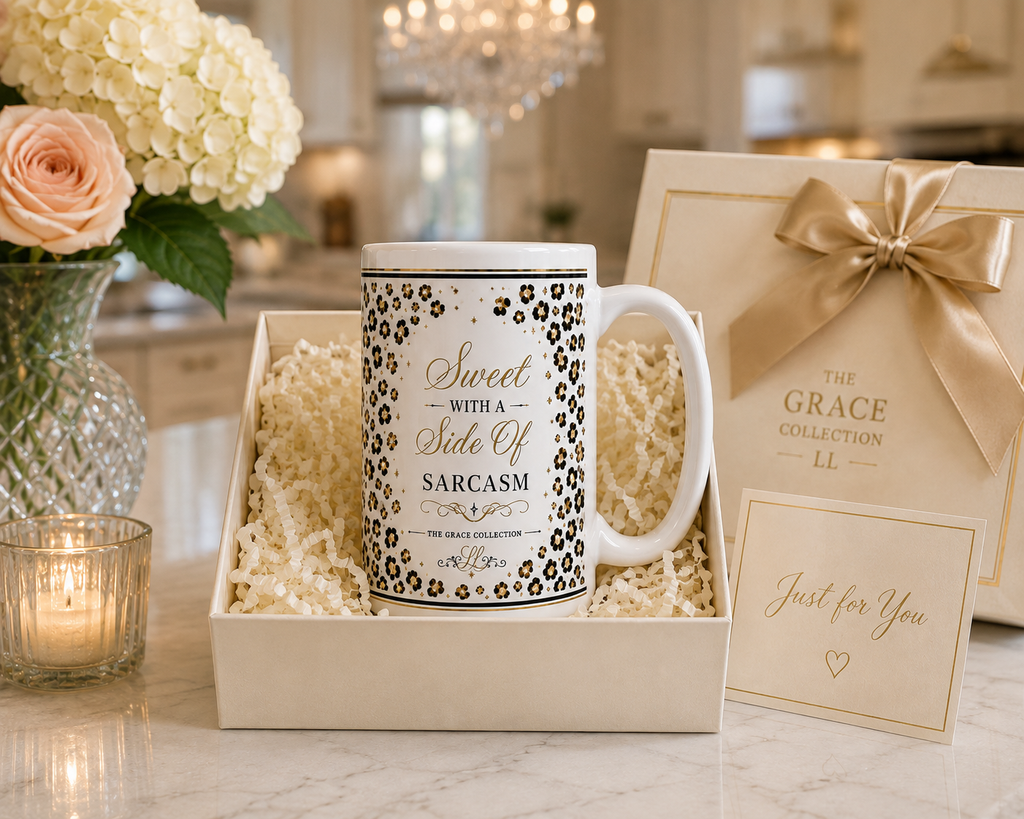 Sweet with a Side of Sarcasm - 15 oz ceramic mug