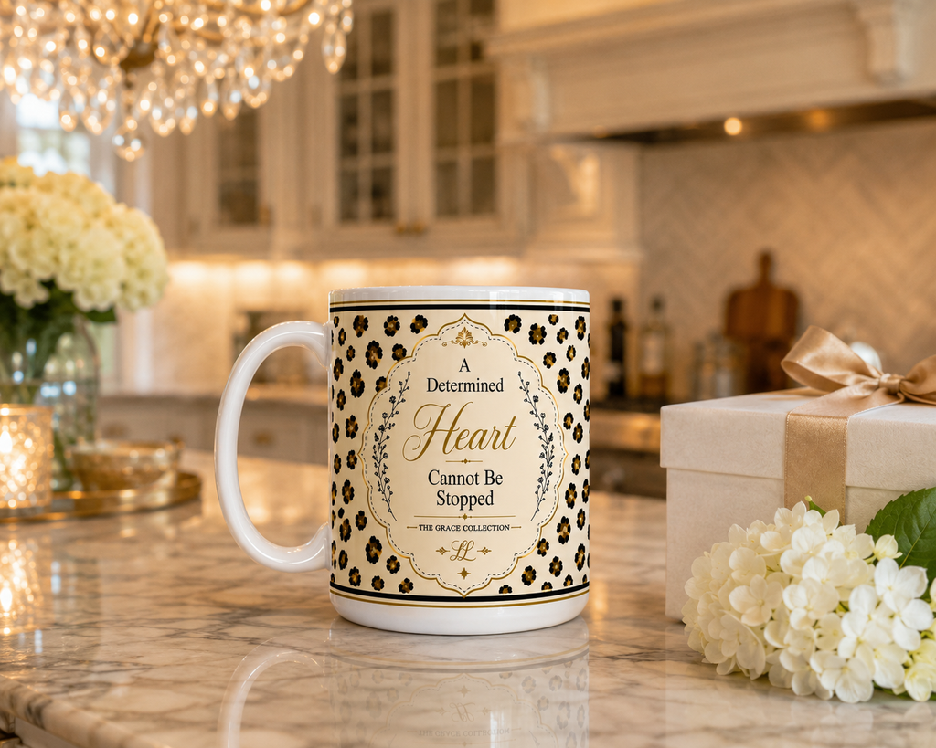 A Determined Heart Cannot Be Stopped - 15 oz ceramic mug
