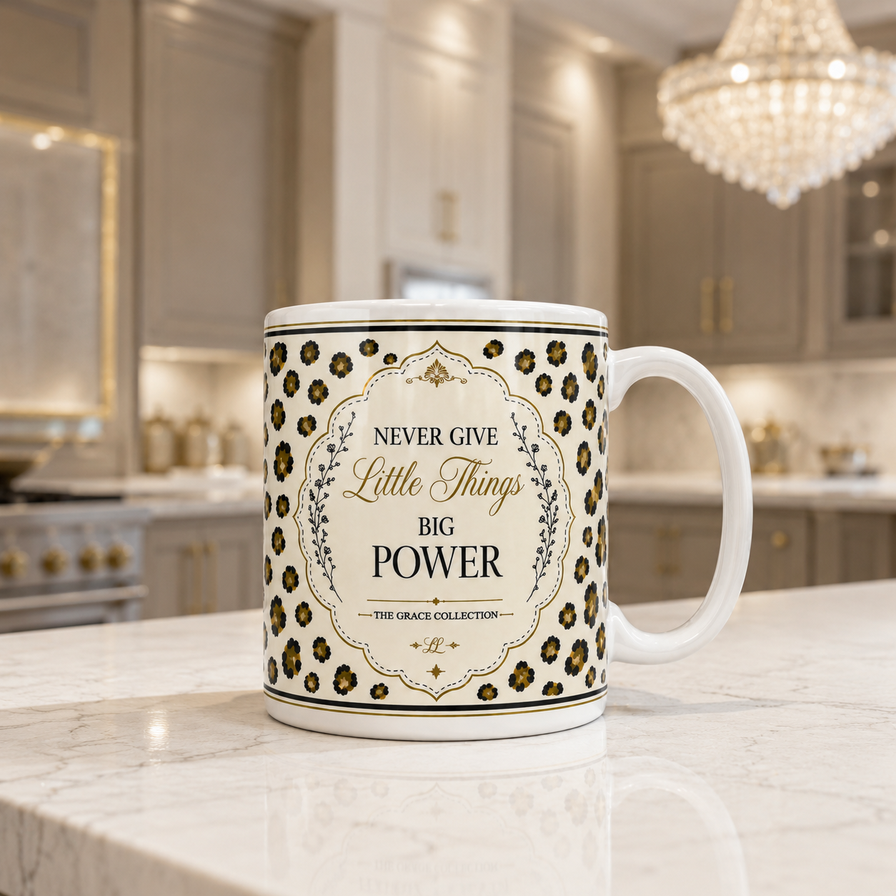 Never Give Little Things Big Power - 15 oz ceramic mug