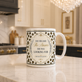 She Became The Answer She Was Looking For - 15 oz. ceramic mug