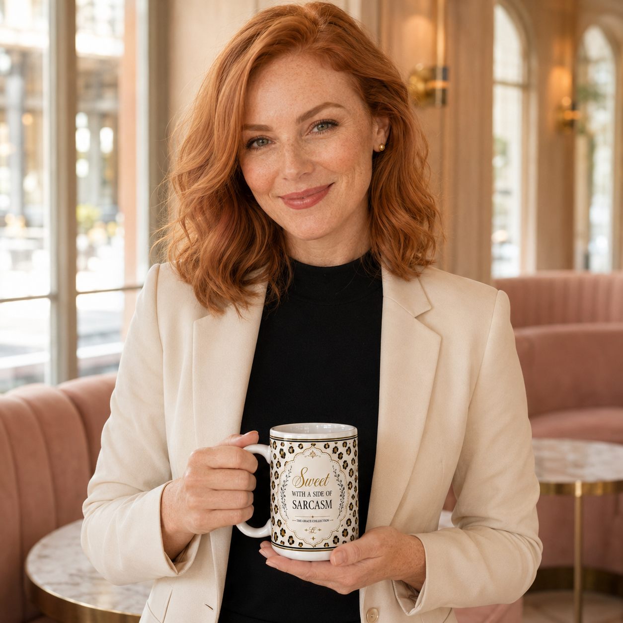 Sweet With A Side Of Sarcasm - 15 oz ceramic mug