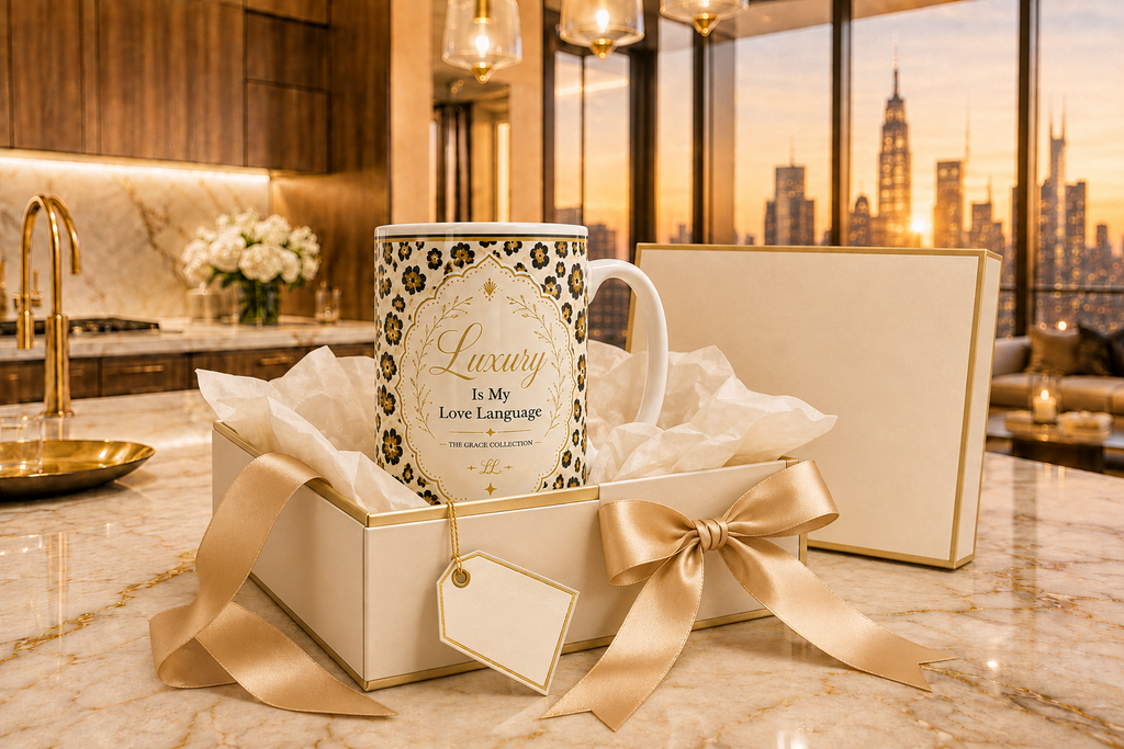 Luxury Is My Love Language Leopard Print 15oz Mug