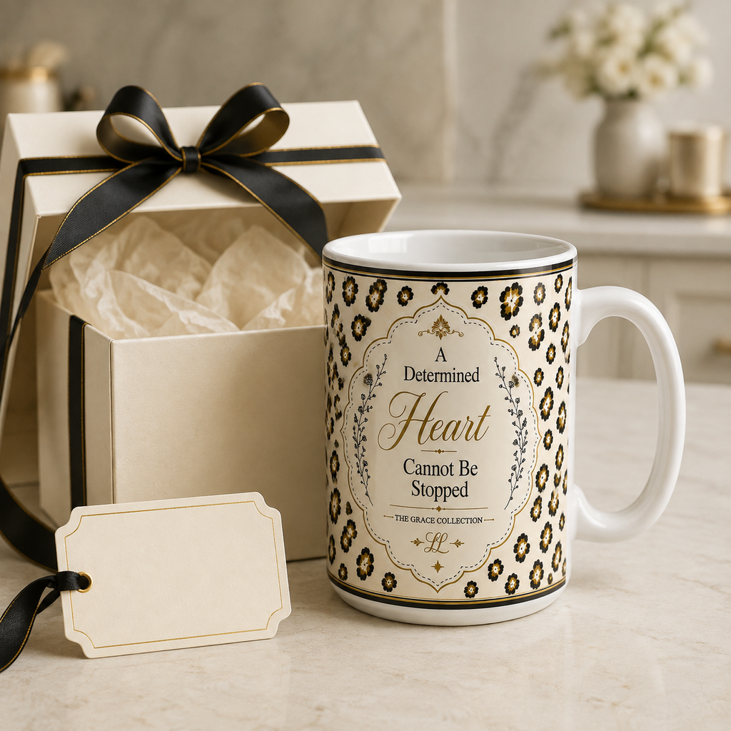 A Determined Heart Cannot Be Stopped - 15 oz ceramic mug