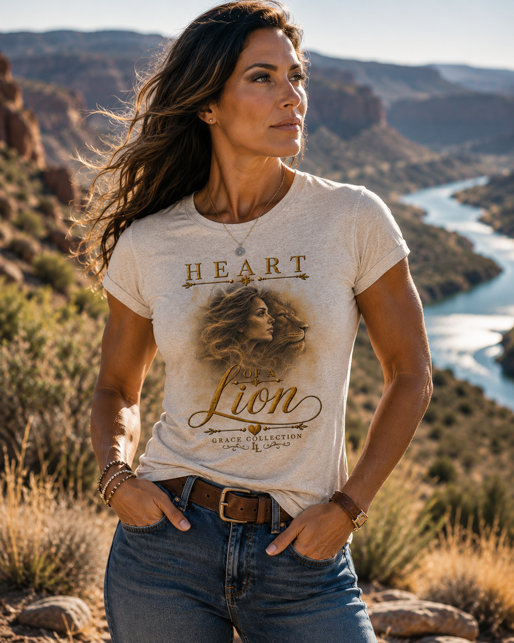 Heart Of A Lion Strength Within - Women's Relaxed Tee