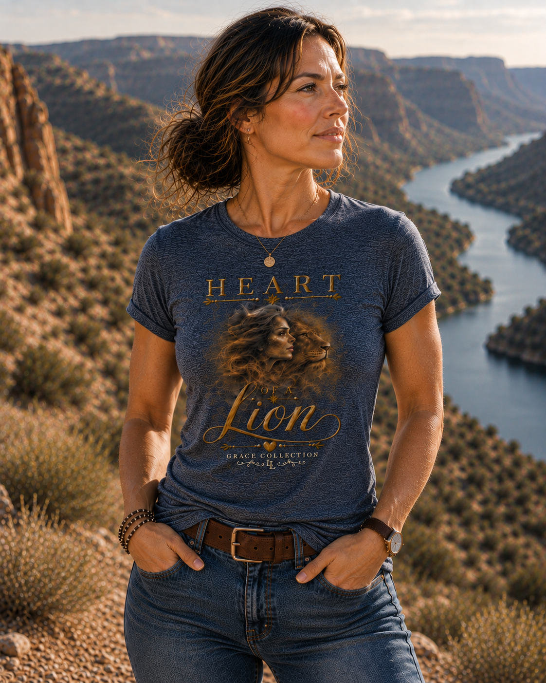 Heart Of A Lion Strength Within - Women's Relaxed Tee