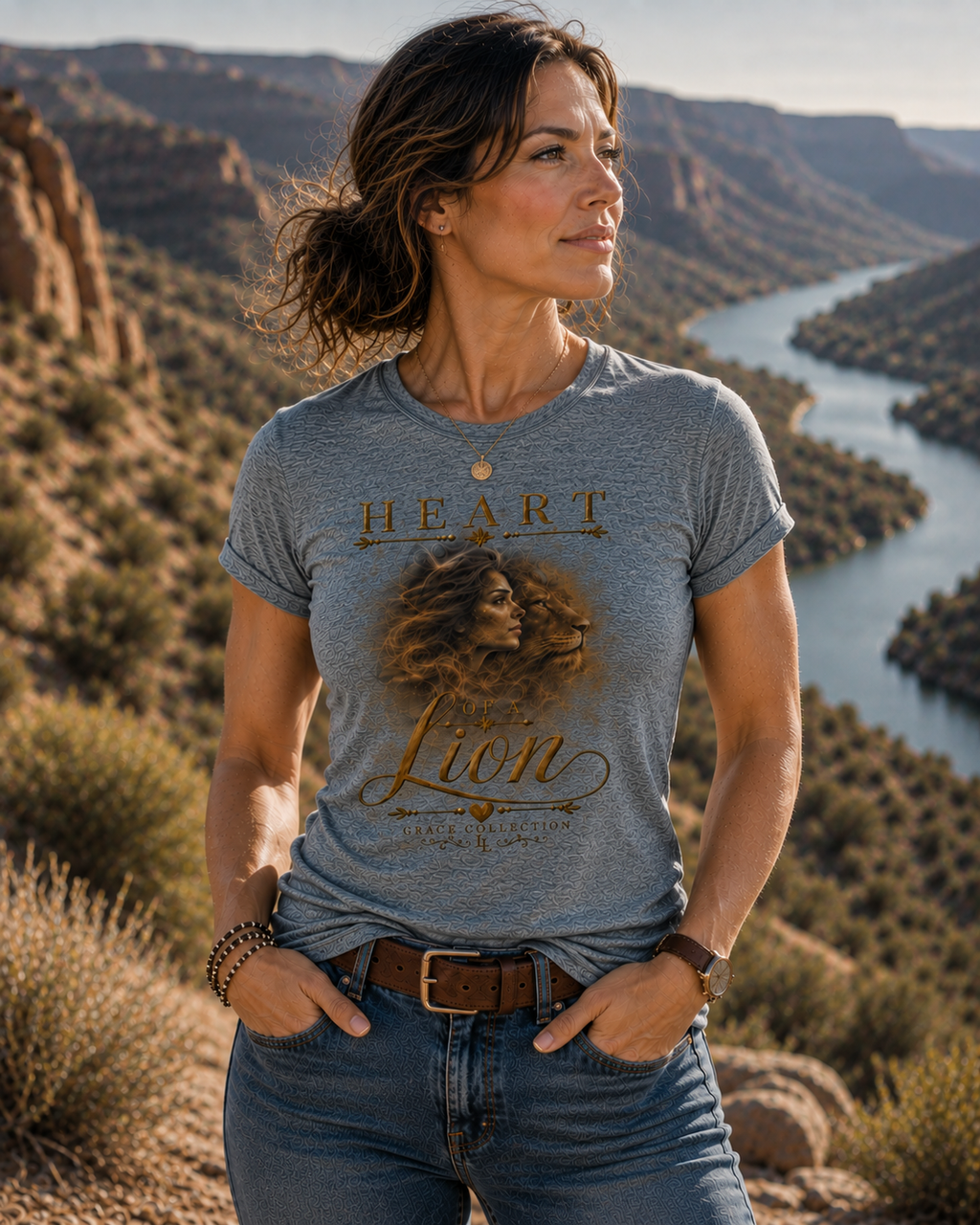 Heart Of A Lion Strength Within - Women's Relaxed Tee