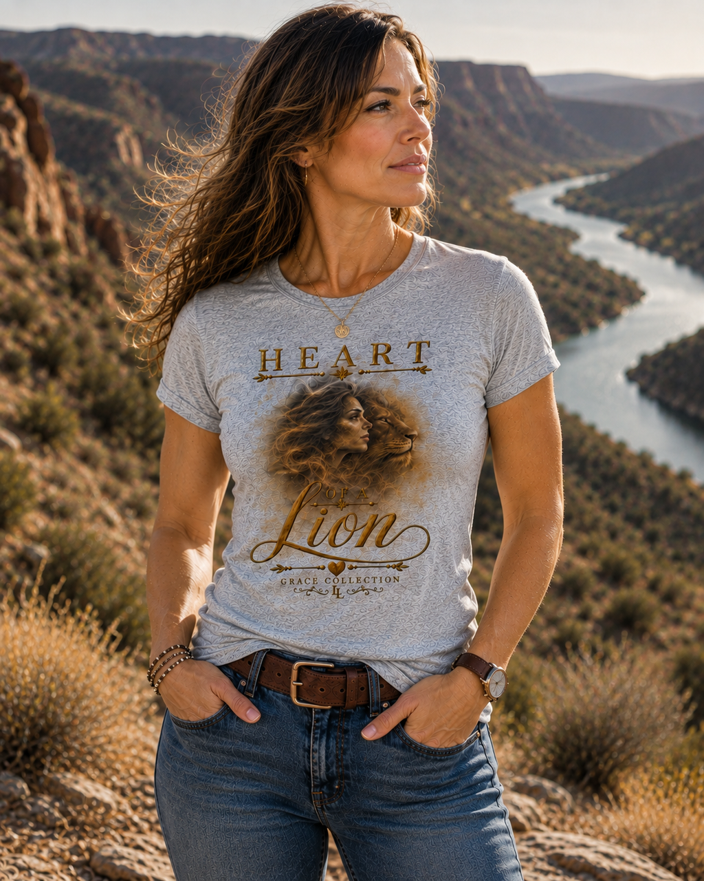 Heart Of A Lion Strength Within - Women's Relaxed Tee