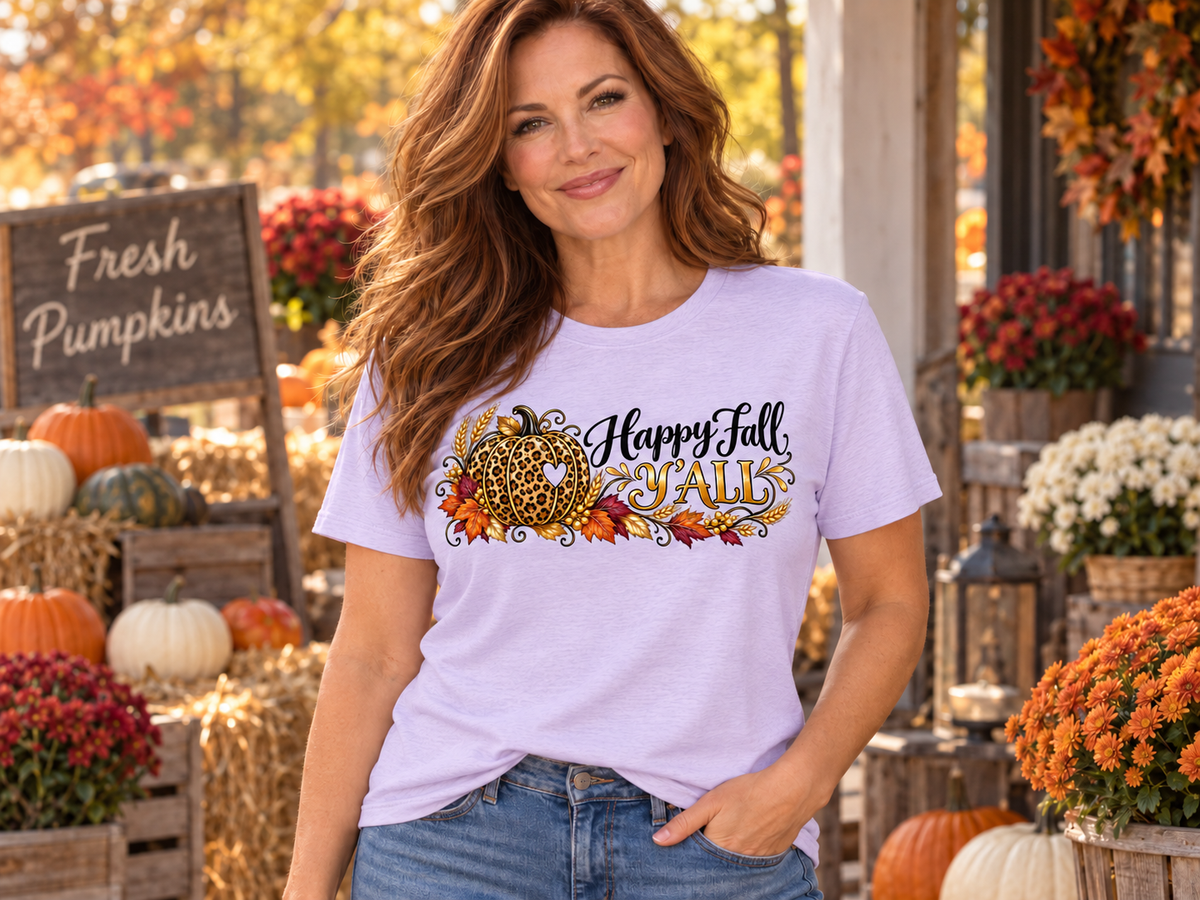 Happy Fall Y'all - Harvest Fall  Women's Graphic Tee
