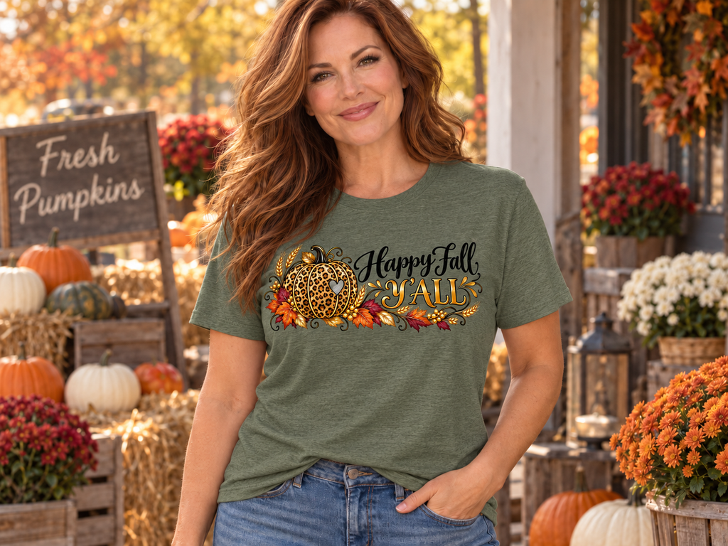 Happy Fall Y'all - Harvest Fall  Women's Graphic Tee