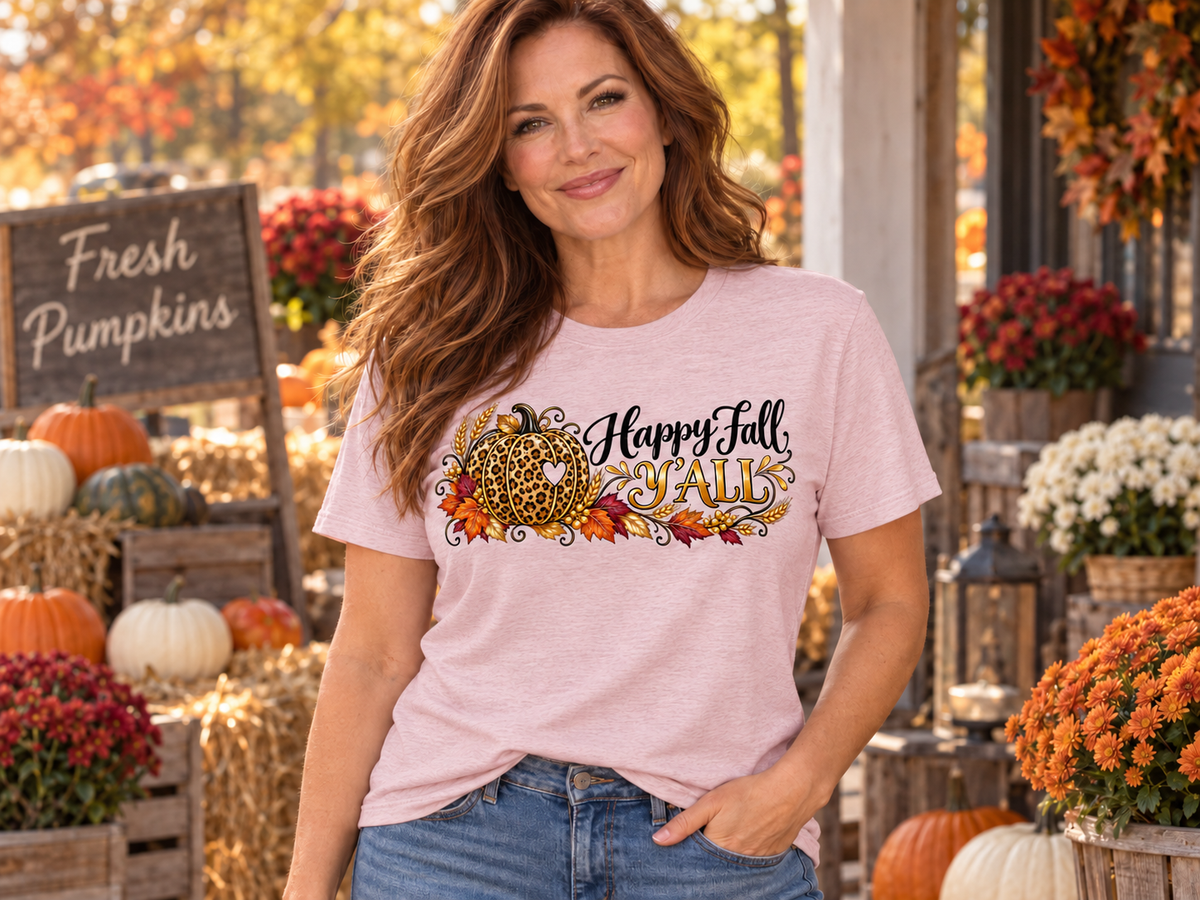 Happy Fall Y'all - Harvest Fall  Women's Graphic Tee