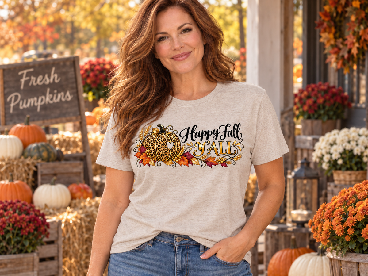 Happy Fall Y'all - Harvest Fall  Women's Graphic Tee