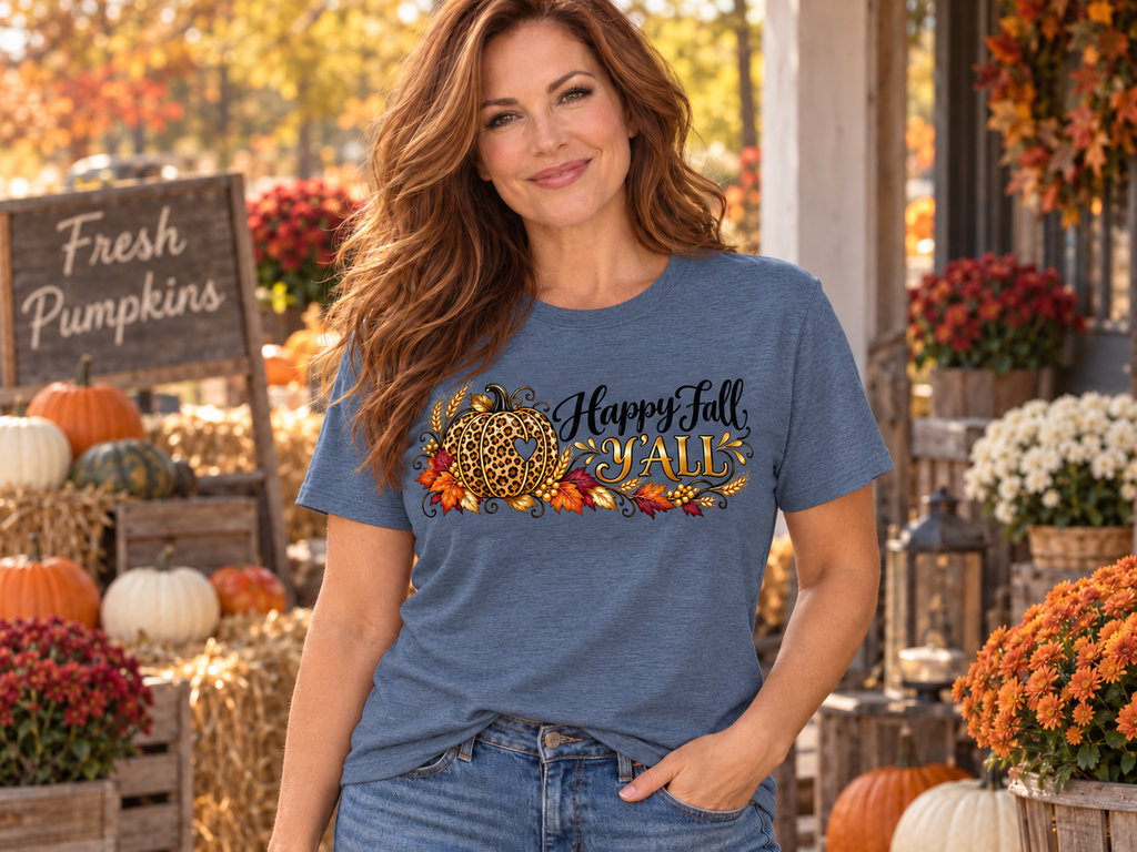 Happy Fall Y'all - Harvest Fall  Women's Graphic Tee
