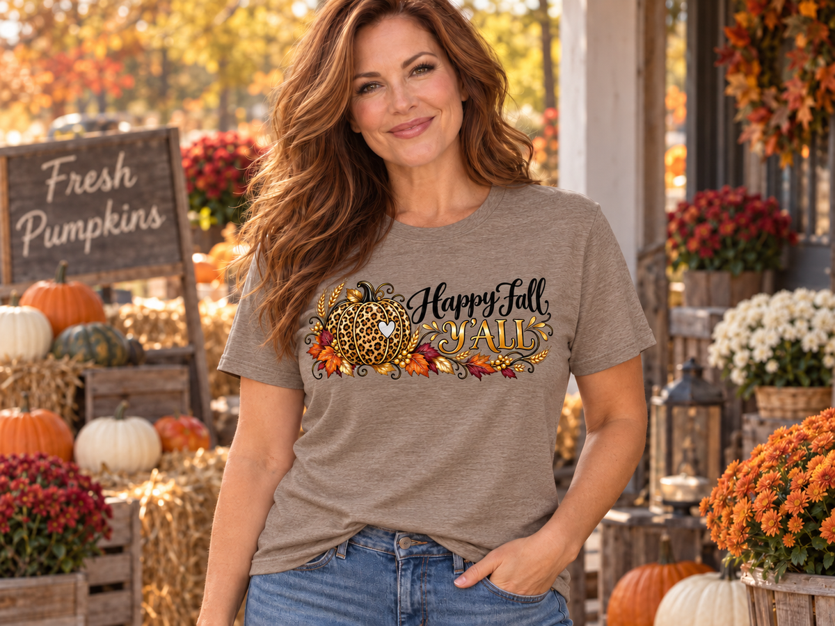Happy Fall Y'all - Harvest Fall  Women's Graphic Tee