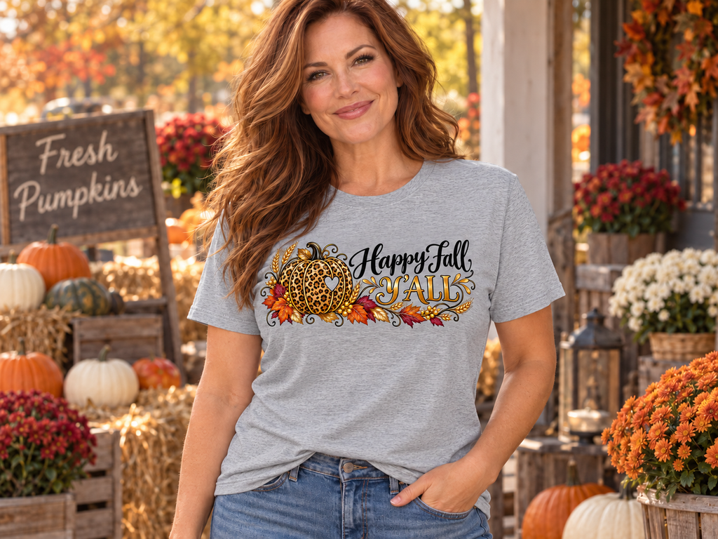 Happy Fall Y'all - Harvest Fall  Women's Graphic Tee