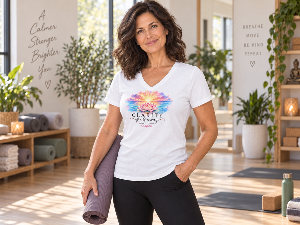 Clarity Finds A Way - Women's V-Neck Tee