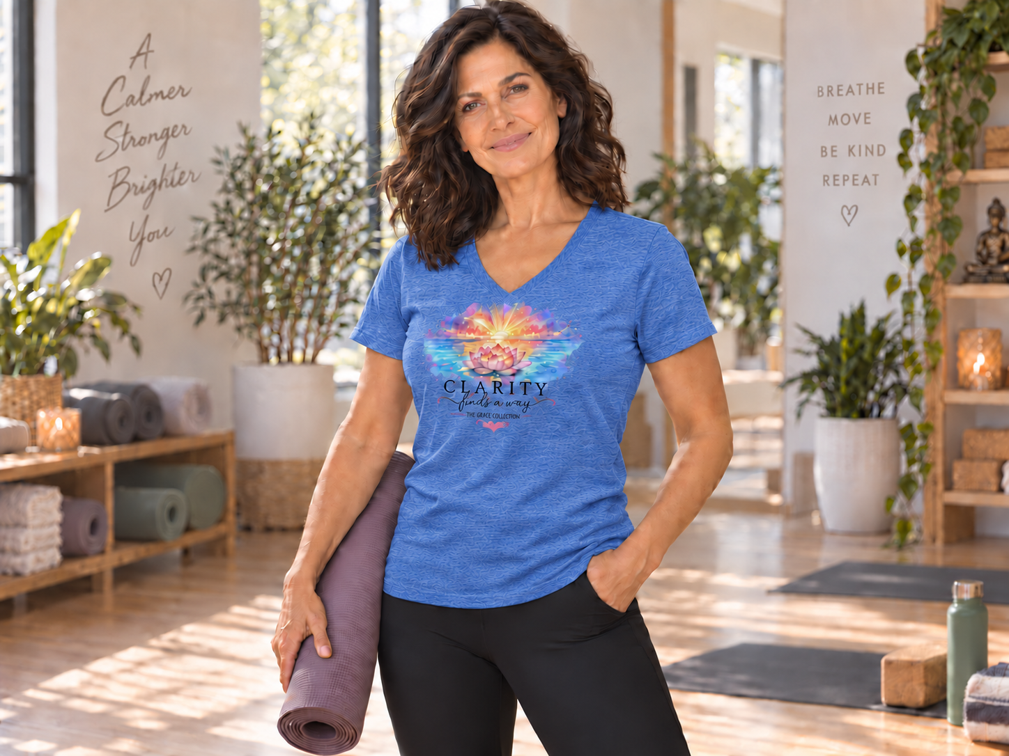 Clarity Finds A Way - Women's V-Neck Tee