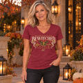 Beautifully Bewitched - Woman's V-Neck Tee Graphic Shirt