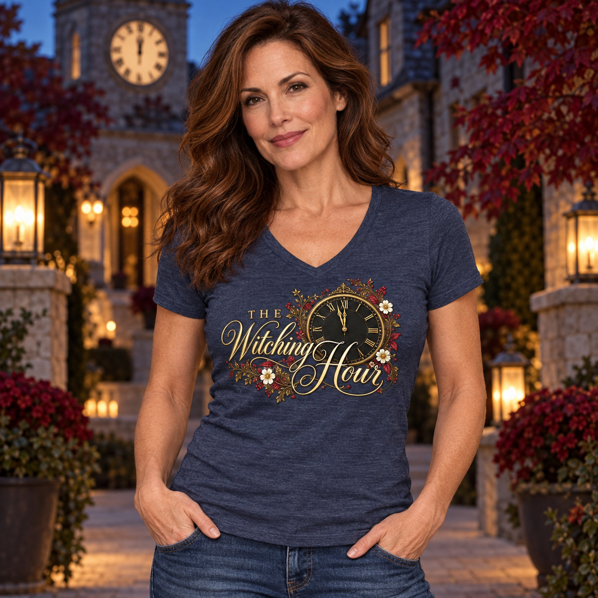 The Witching Hour - Woman's V Neck Tee