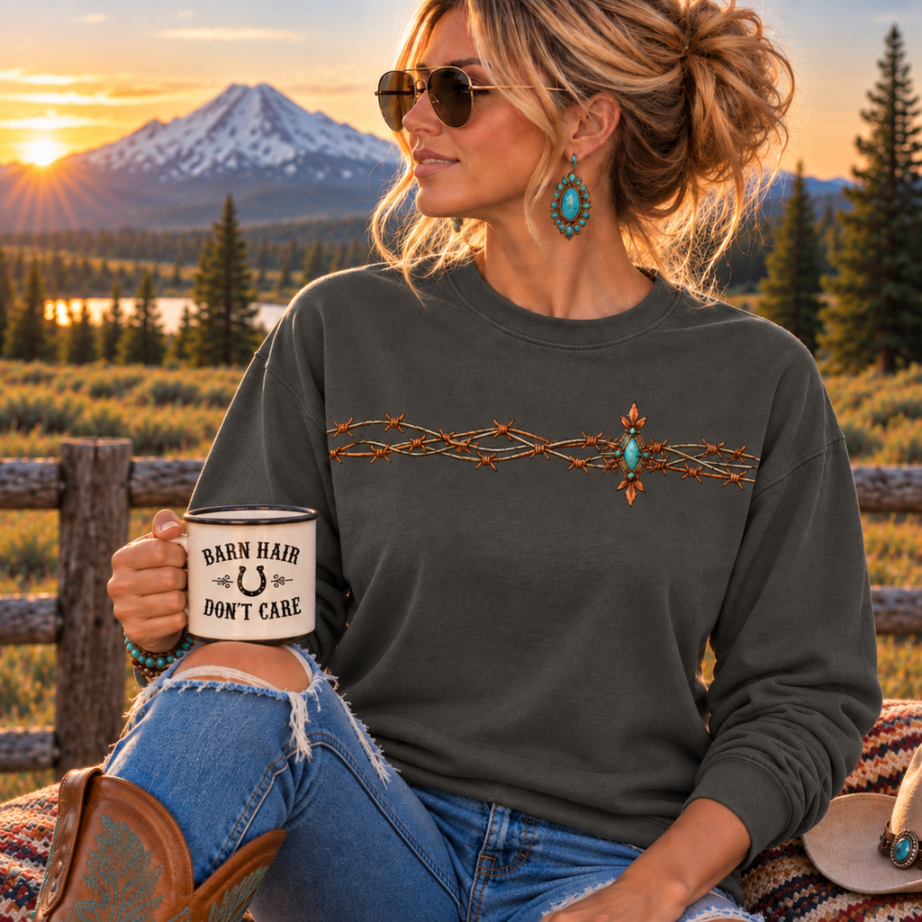 The Right Boots Could Conquer The World - Heavy Weight Long Sleeve Tee