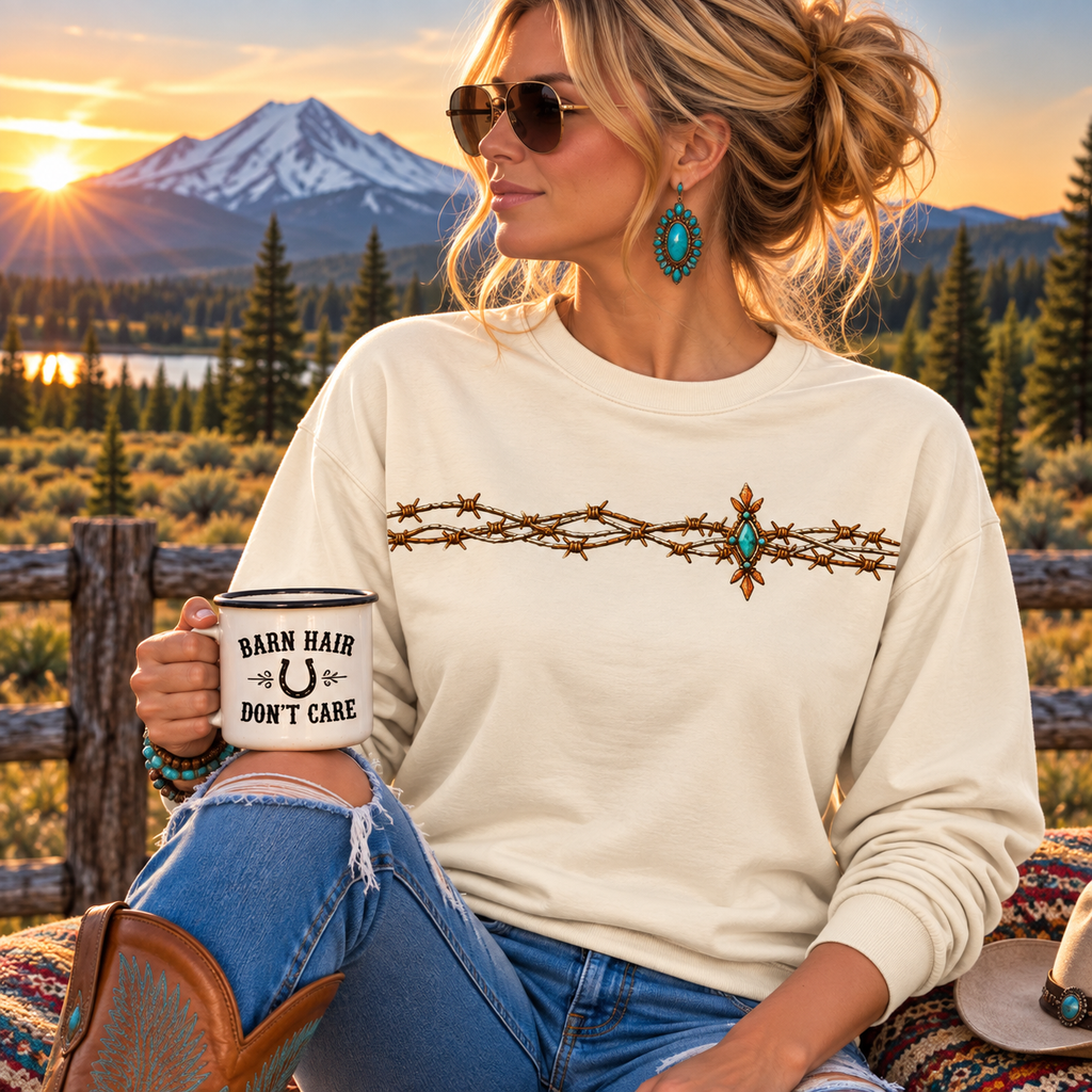 The Right Boots Could Conquer The World - Heavy Weight Long Sleeve Tee